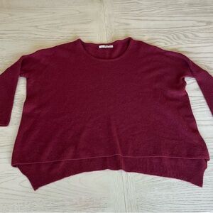 Subtle Luxury Red Crew Neck Sweater